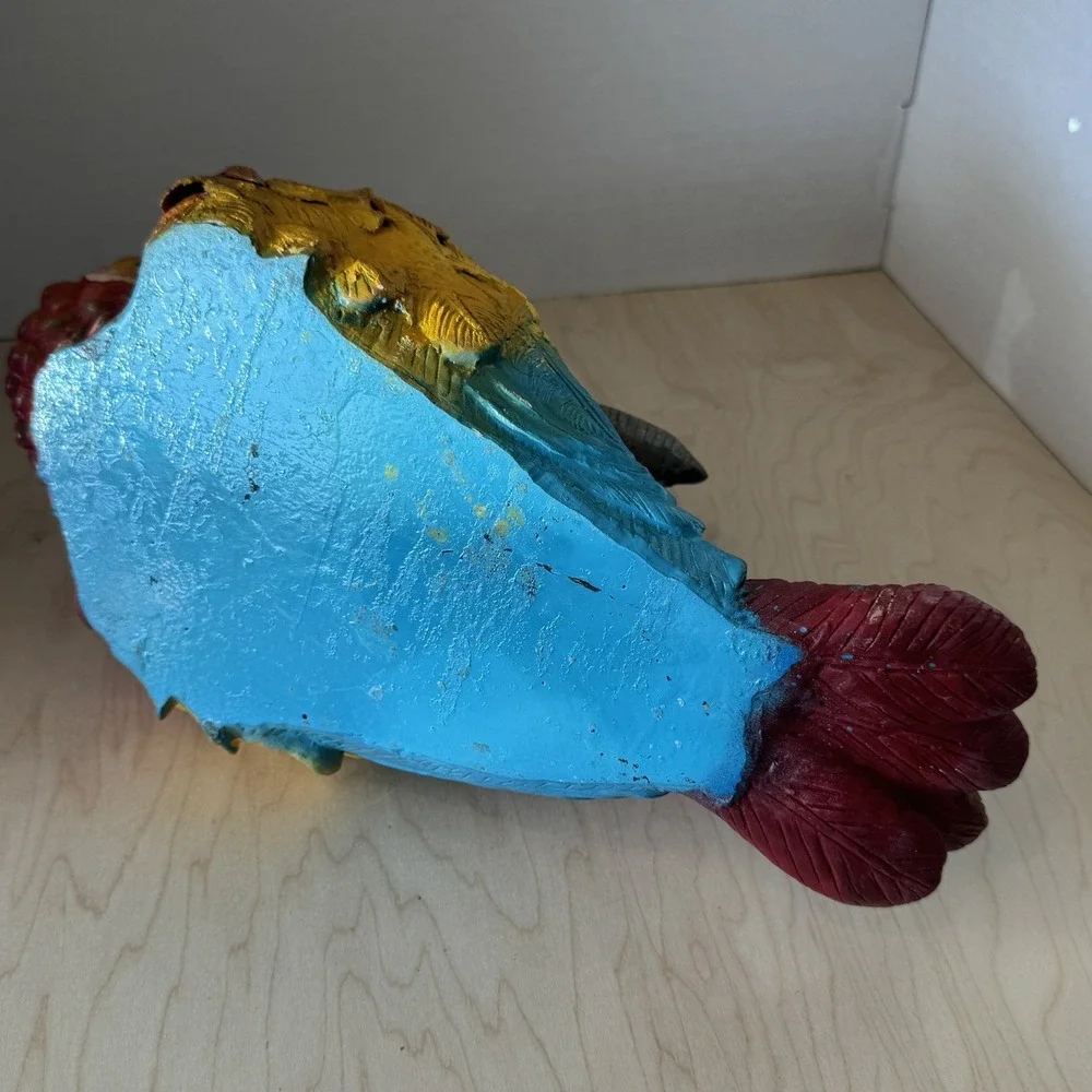 Decorative Drunk Parrot Wine Bottle Holder Caddy Display Multicolor Wood